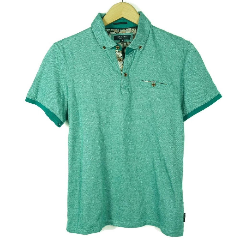 Ted Baker London Mens Casanov Polo Shirt Size 4